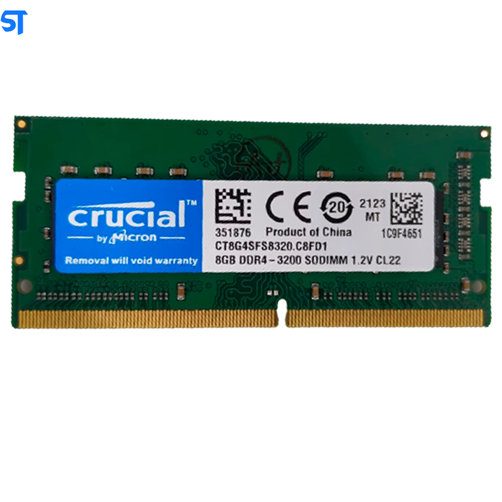 Memória Ram Notebook 8GB DDR4 3200MHz Crucial